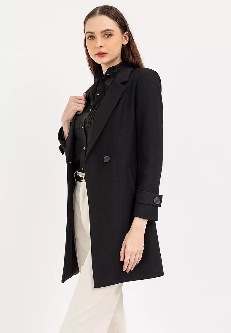 Tailored Blazer Trench Coat