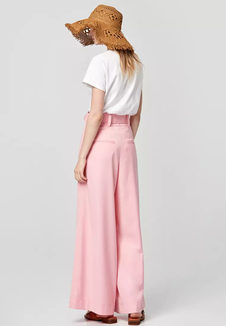High-Waist Flowing Trousers