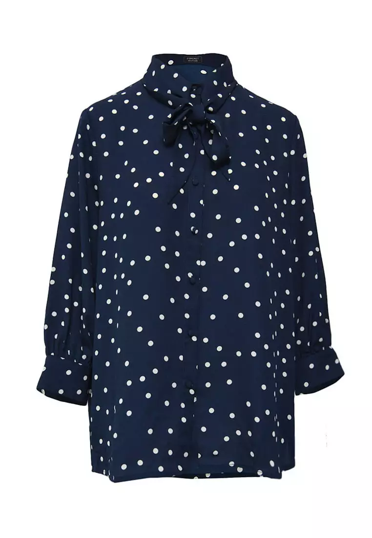 Karis Polka Dot Short Sleeve Blouse