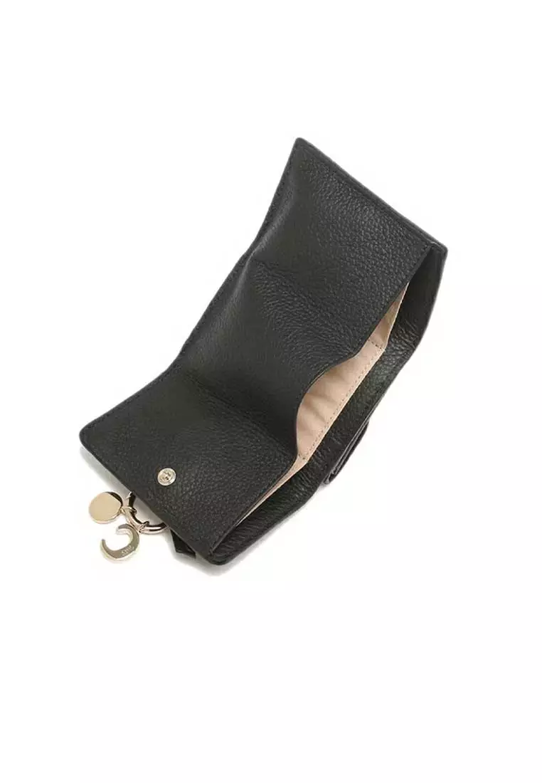 Alphabet Mini Trifold Wallet Black CHC21WP946F57