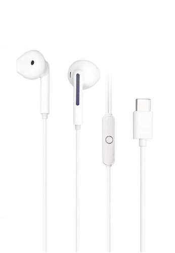 Latest Gadget white Awei PC-7T Type-C Wired Earphone – White 50389ES678D344GS_1