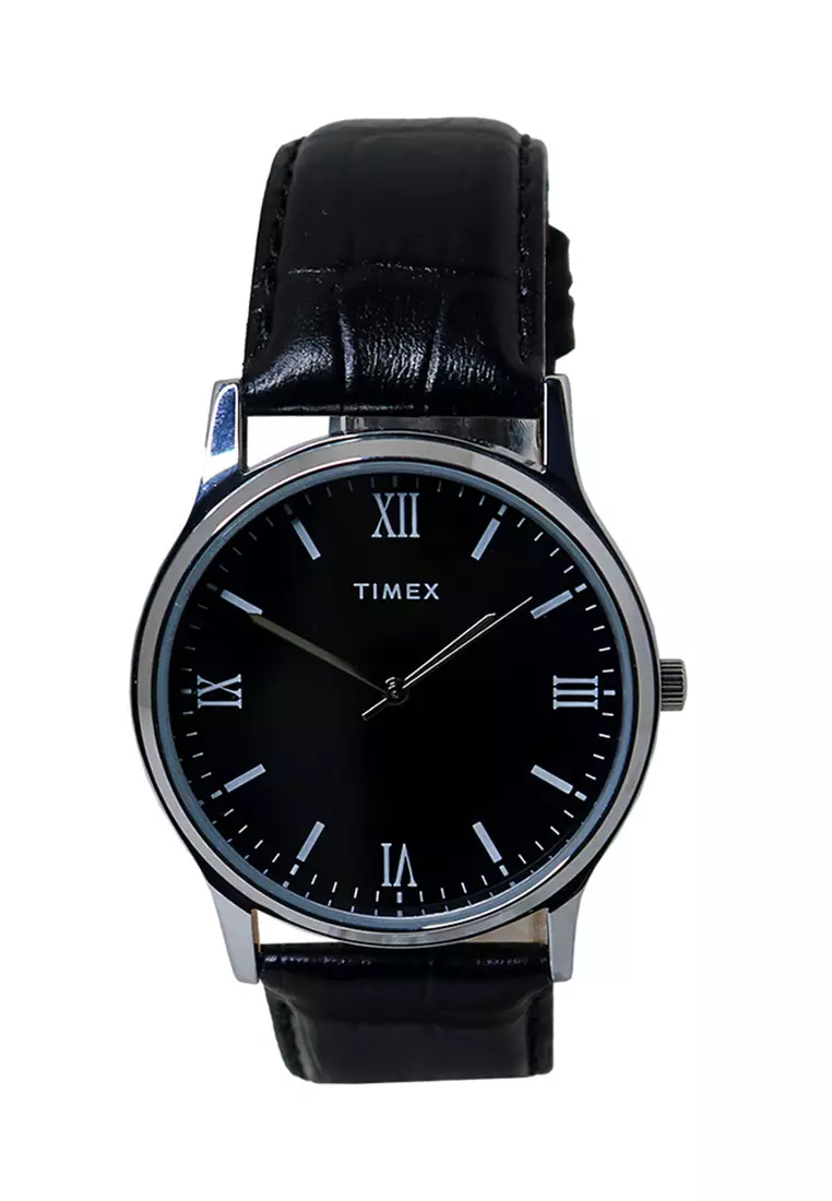 Timex analog black dial men's watch hotsell