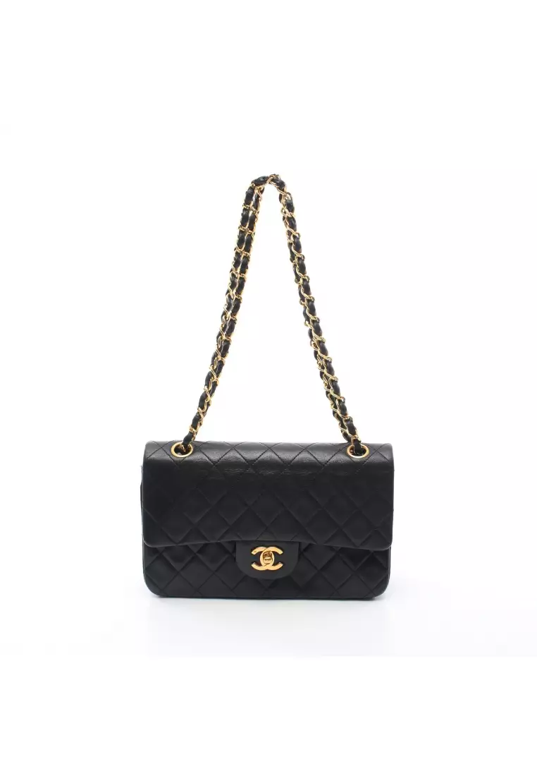 CHANEL, Bags, Authentic Chanel Quilted Matelasse Cc Logo Lambskin Chain Shoulder  Tote Bag