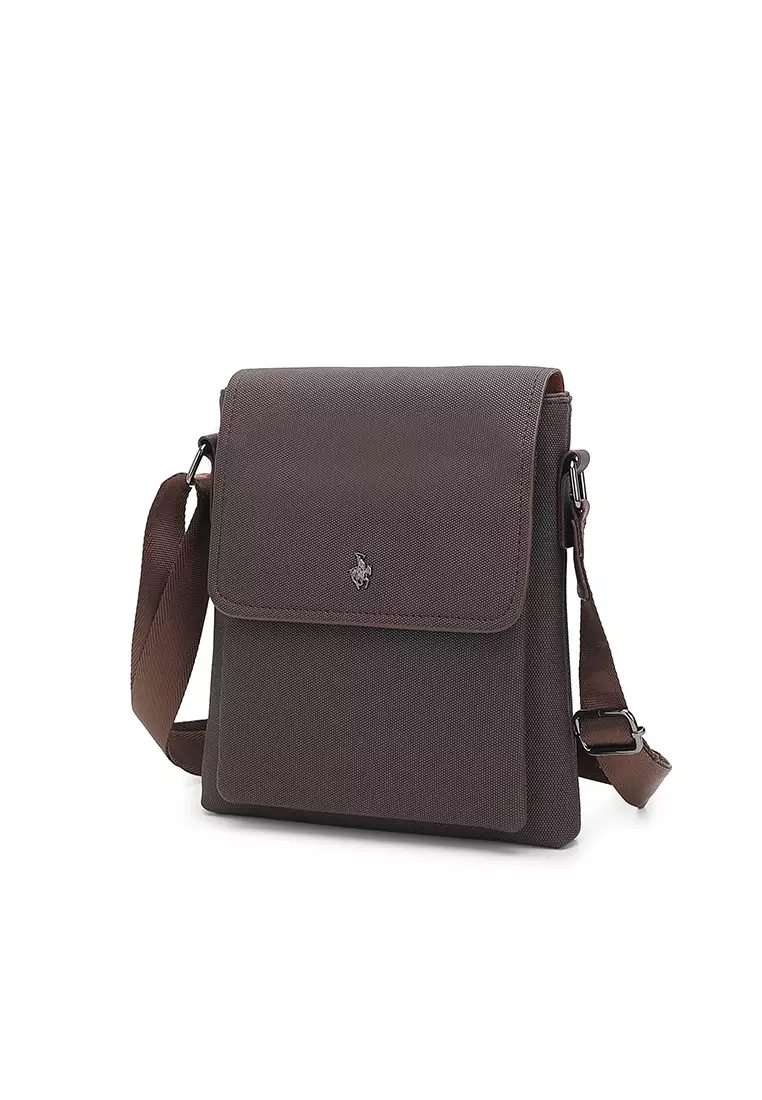 Men's Sling Bag / Crossbody Bag (Tas Selempang Pria) - Cokelat