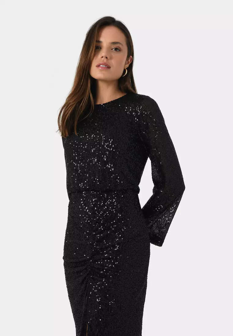 Buy FORCAST FORCAST Adrianna Sequin Dress 2024 Online ZALORA