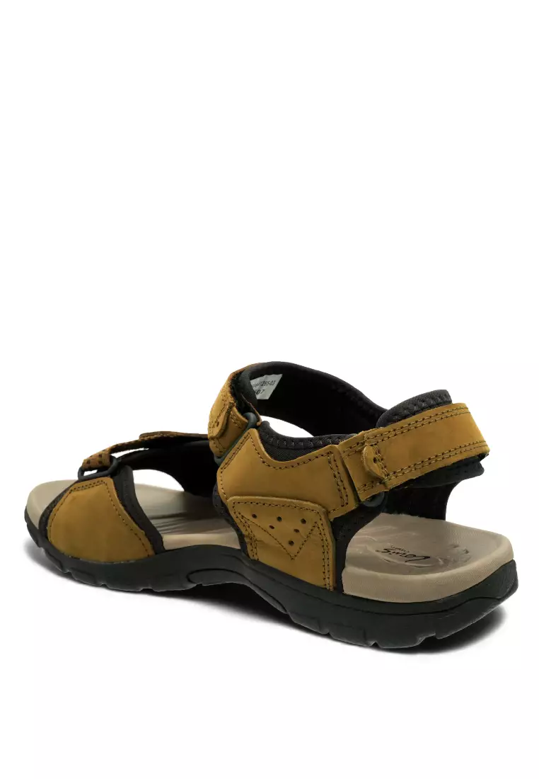 Men Slip On Faux Leather Classic Casual Sandals - 250441265