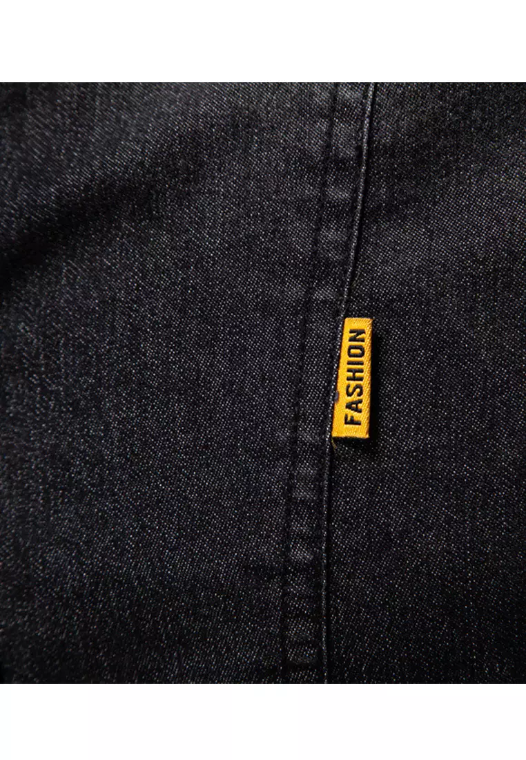 Slim Long Sleeve Denim Shirt AX6036