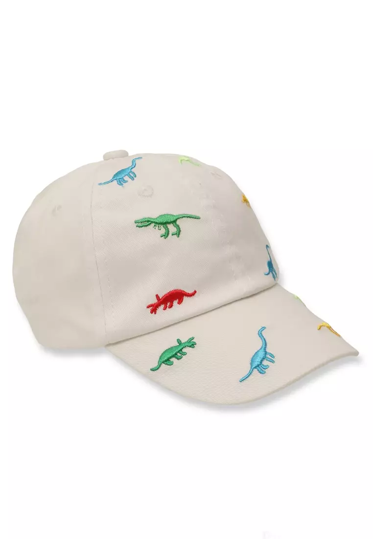 Javer Topi Anak Unisex Motif Dinosaurs Aksesoris Fashion Kid Baseball Caps Material Cotton ORIGINAL - White