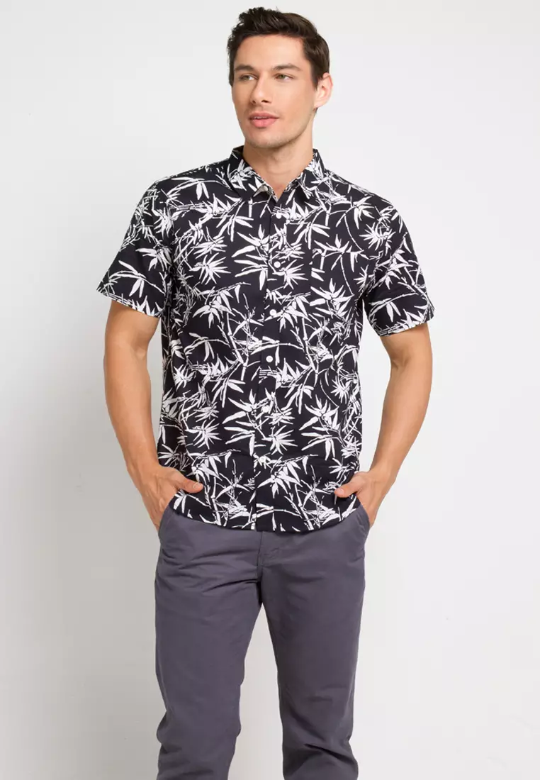 Jual AUTIV.FIXIN Bamboo Pattern Shirt Original 2024 | ZALORA Indonesia