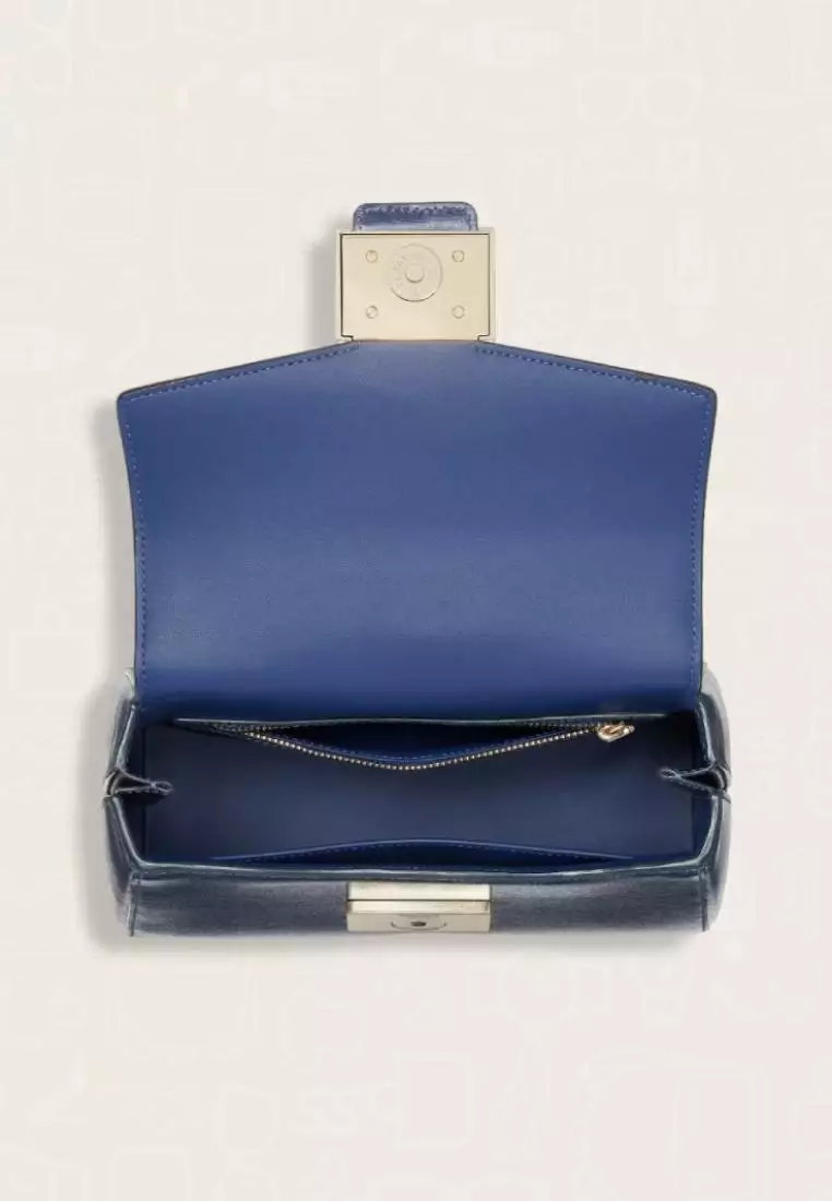 Kate Spade Katy Shiny Small Top-handle Bag Outerspace