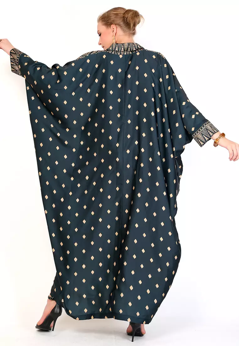 Kanzi Exclusive Long Sleeve Songket Kaftan