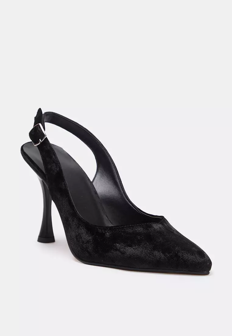 Pointed Toe Slingback Heels