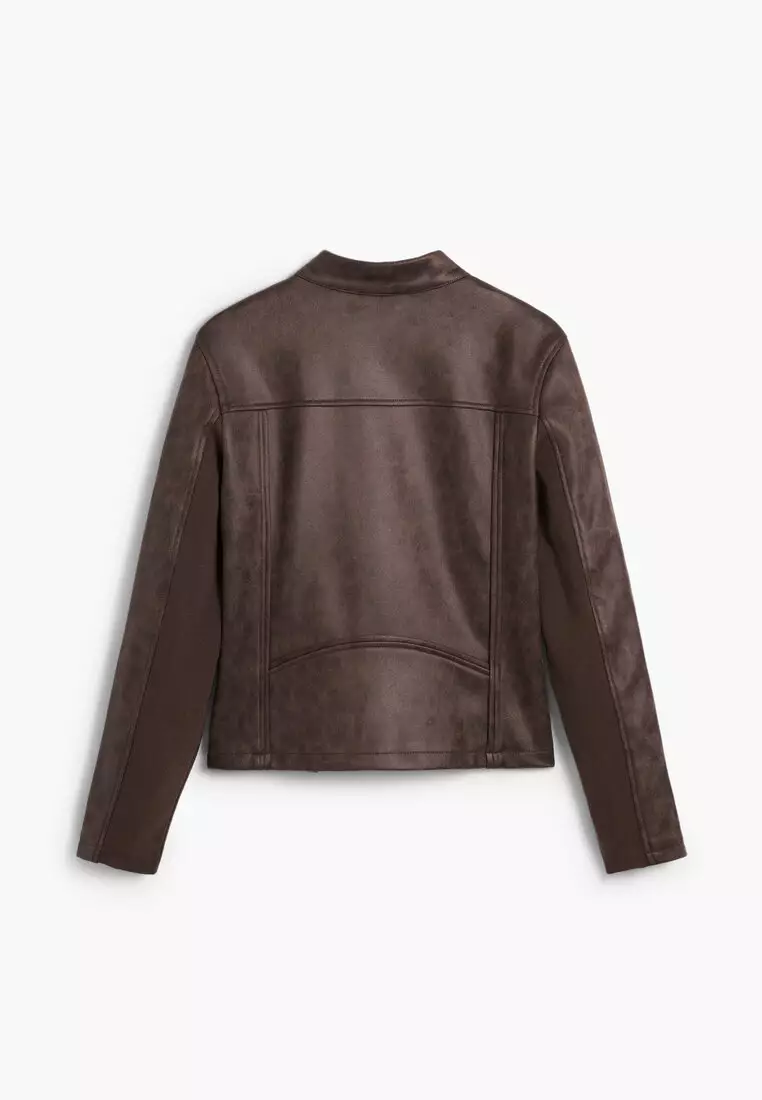 Faux leather jacket