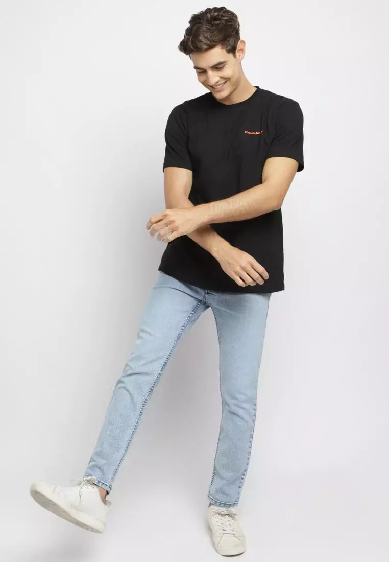 PAULMAY Celana Panjang Jeans Pria Slim Fit - Ice Blue