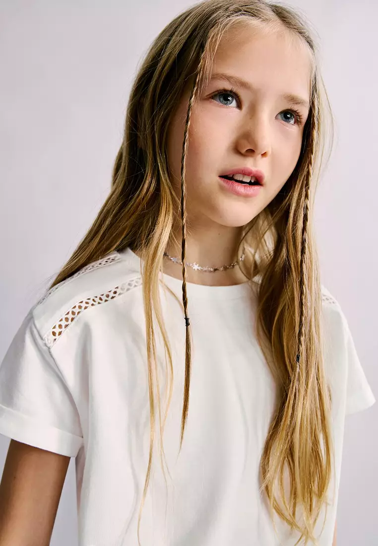Openwork Details T-Shirt