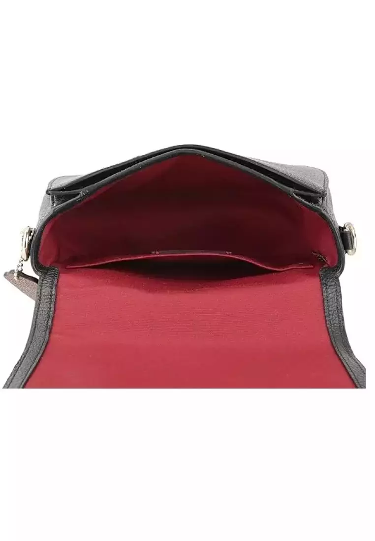  Emboss Shoulder Bag Black Redwood C4058