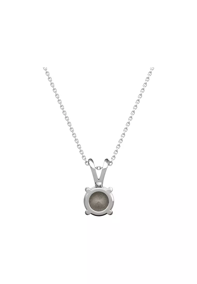 Vernice Stone Pendant Green WG - Kalung Crystal by Her Jewellery