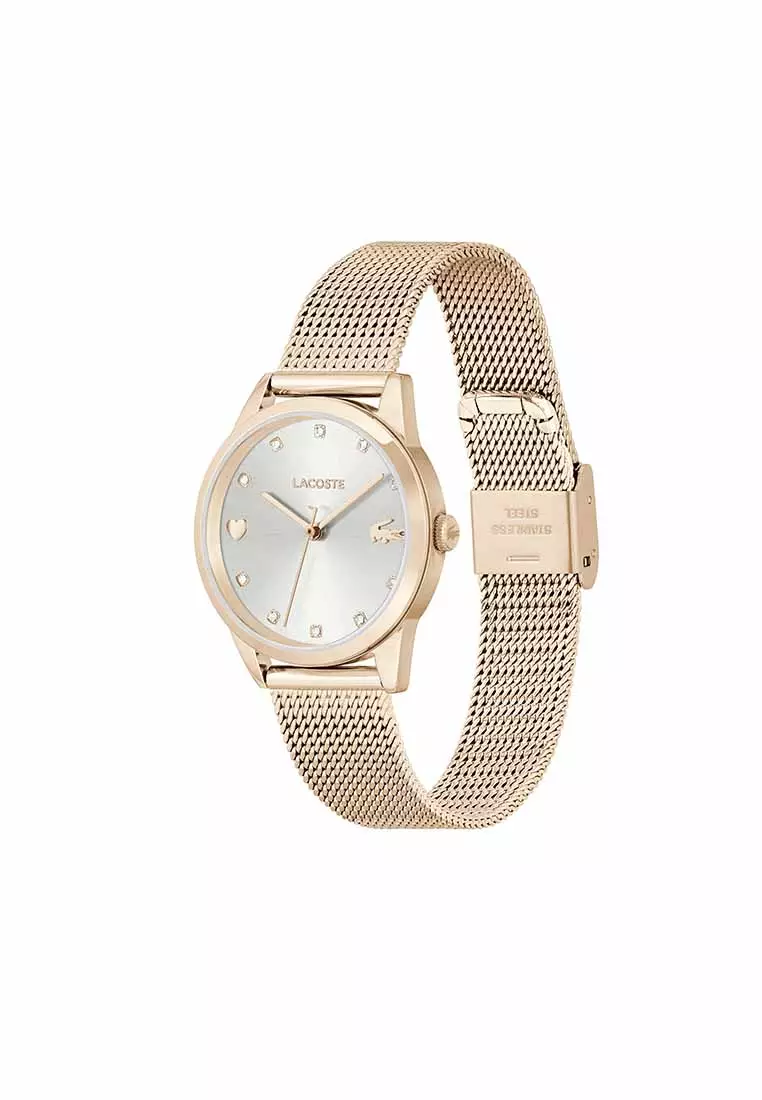Stargaze Women's Watch Ionic Plated Carnation Gold Steel Strap - White Dial 2001306