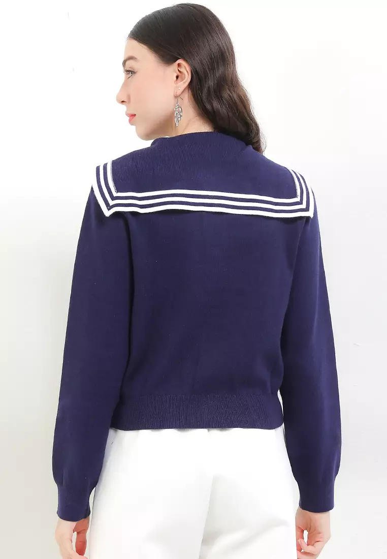 Birta Sailor Collar Cardigan