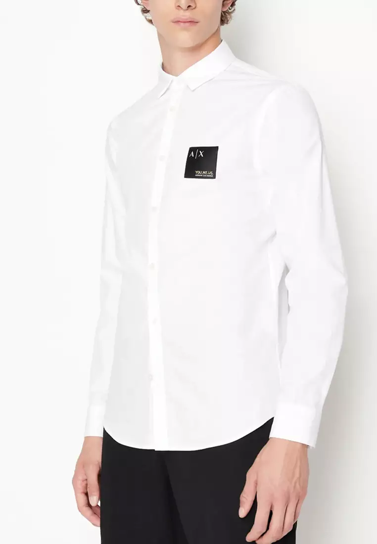 Armani hot sale poplin shirt