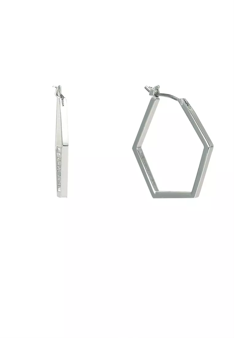 Hexagon hoop earrings forever 21 online