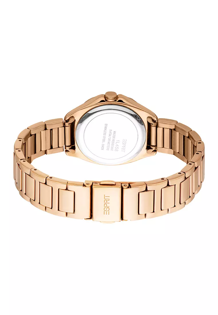 Esprit Calista Rose Gold Stainless Steel Analog Watch For Women EES1L458M0035
