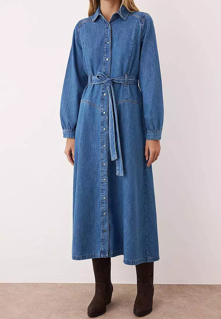 Denim Midi Dress