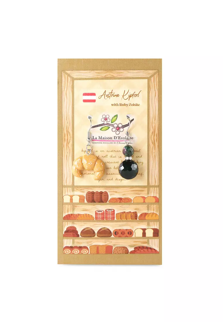 Austrian Kipferl with Ruby Zoisite