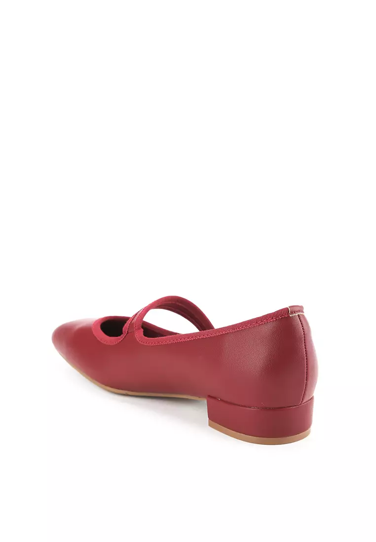 Nia J2475-9 Flat Shoes Red