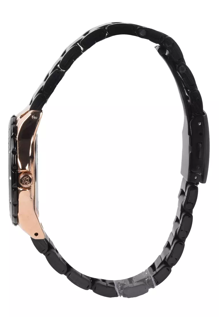 Mirage - Jam Tangan Wanita - Rosegold Black - Stainless Steel Bracelet - 8549L-A