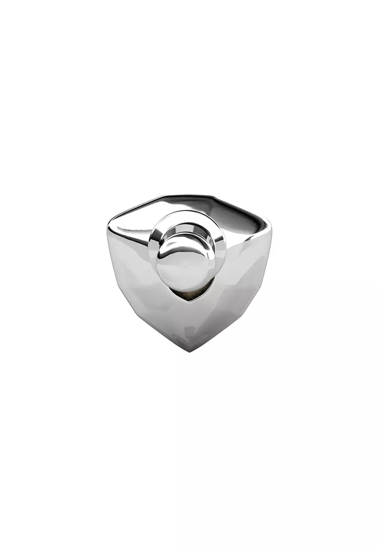 Triangle Crystal Brooch WG - Bros Crystal Premium Luvea Collection