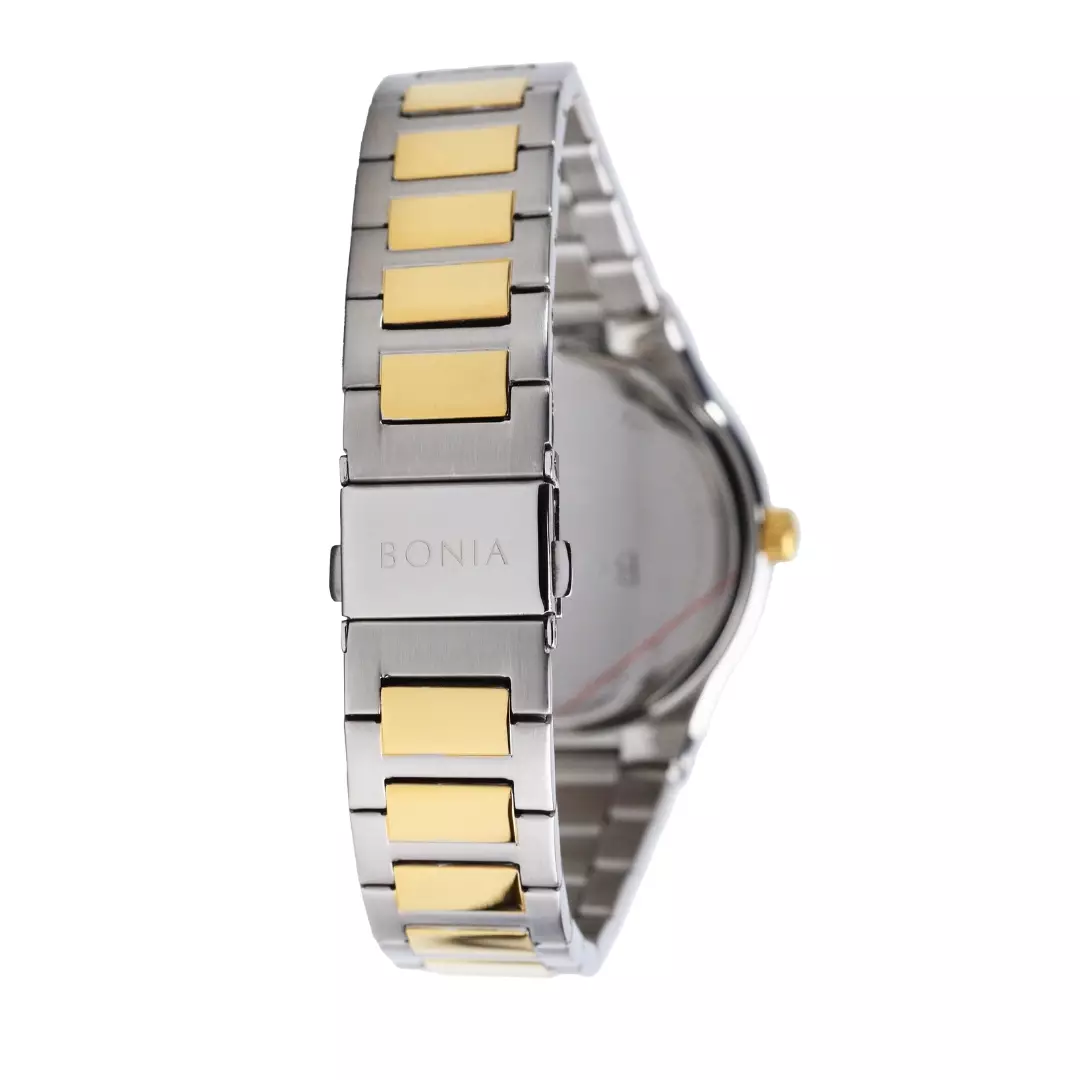 Jam Tangan Pria BONIA 2Tone Gold BR192-1112 Original