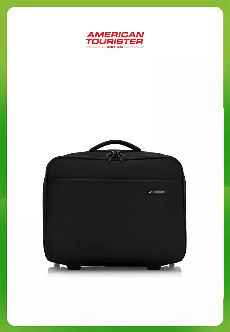 American Tourister Koper Hardcase Rubio Rolling Tote Upright - Black