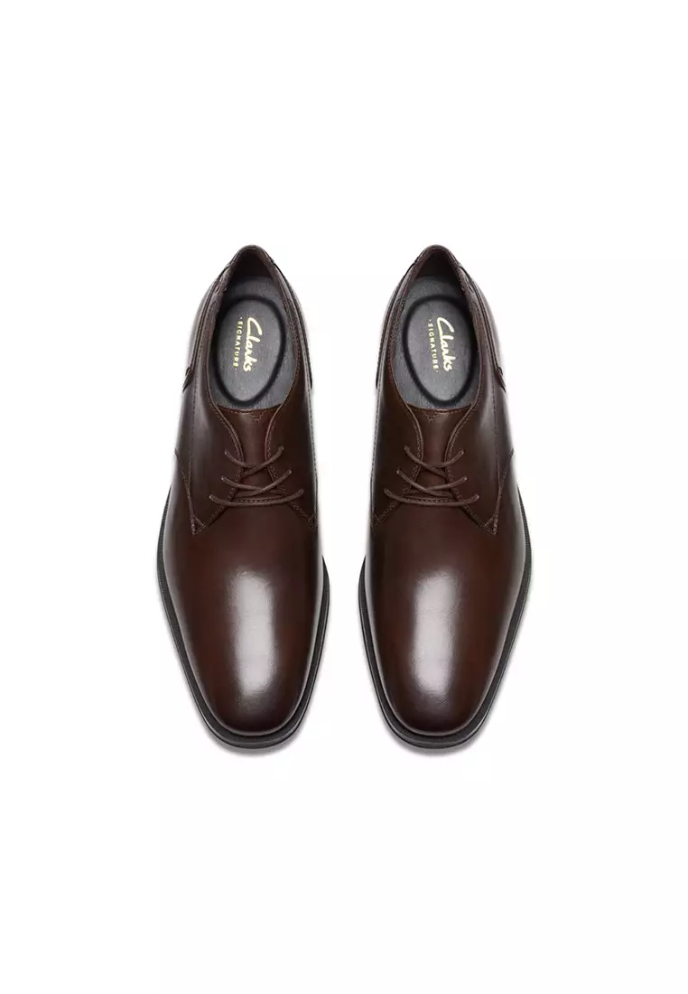 Mens Paulton Lace Derby Shoes - Brown