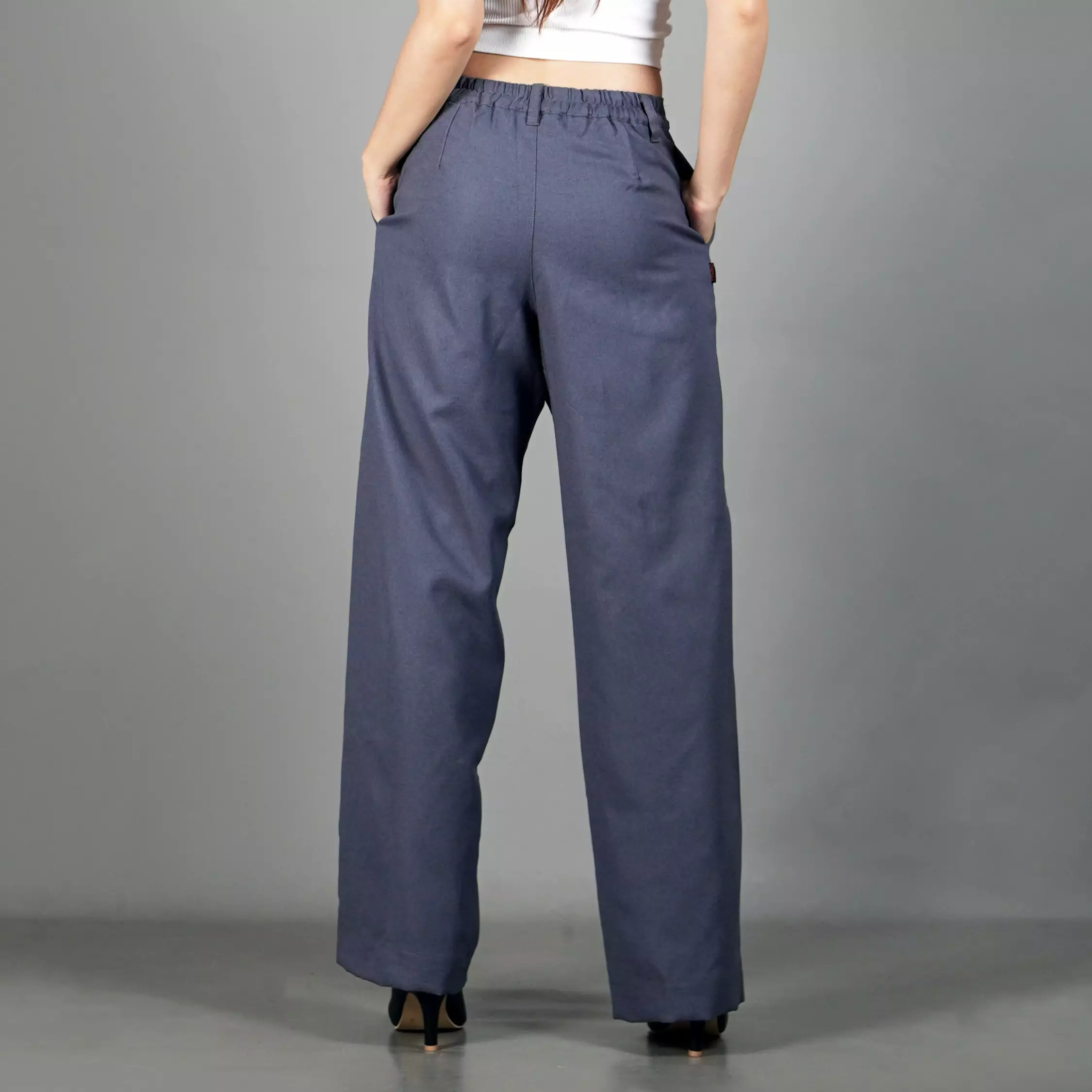 NOVI Celana Kantor Wanita Celana Kulot Cullotes Pant Celana Panjang Wanita - GREY