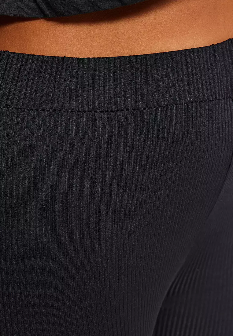 Plus Size Wide Leg Knit Pants