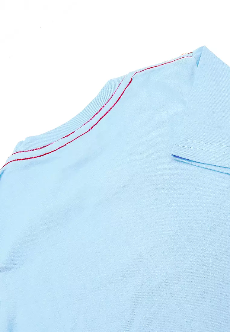 Wakakids Baju Anak Laki Laki Atasan Kaos Usia 3 Tahun Hingga 9 Tahun Oblong Lengan Pendek Motif Nasa Space 4195 Skats Coklat