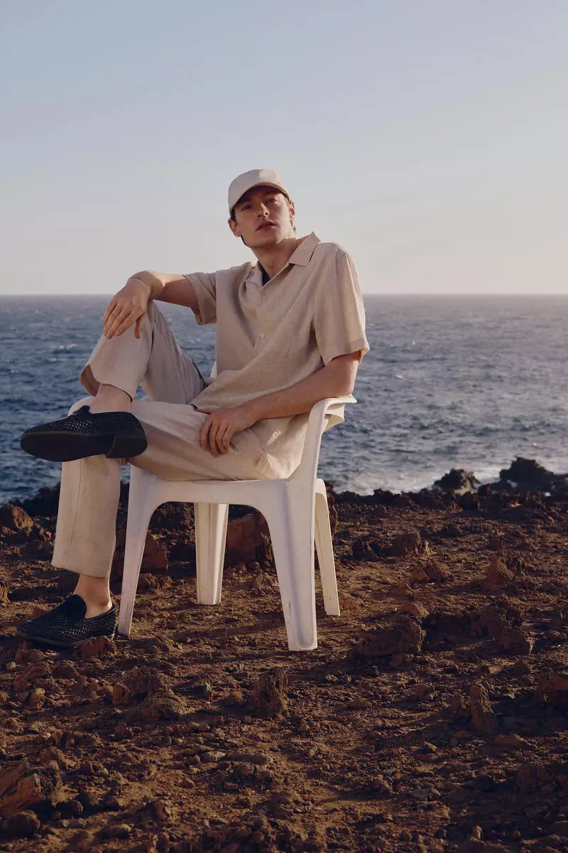 Regular Fit Short-sleeved linen-blend shirt