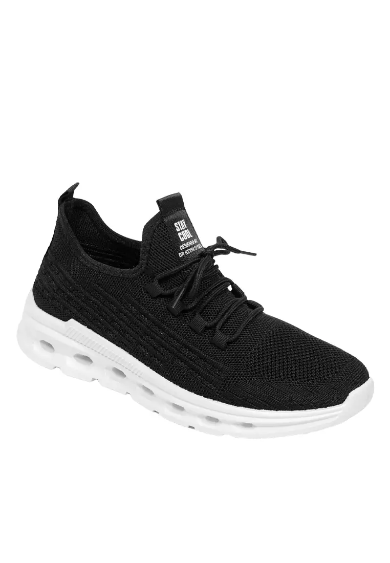 Dr. Kevin Sepatu Sport Pria Men Sneakers Sekolah Flyknit Tali 889-067