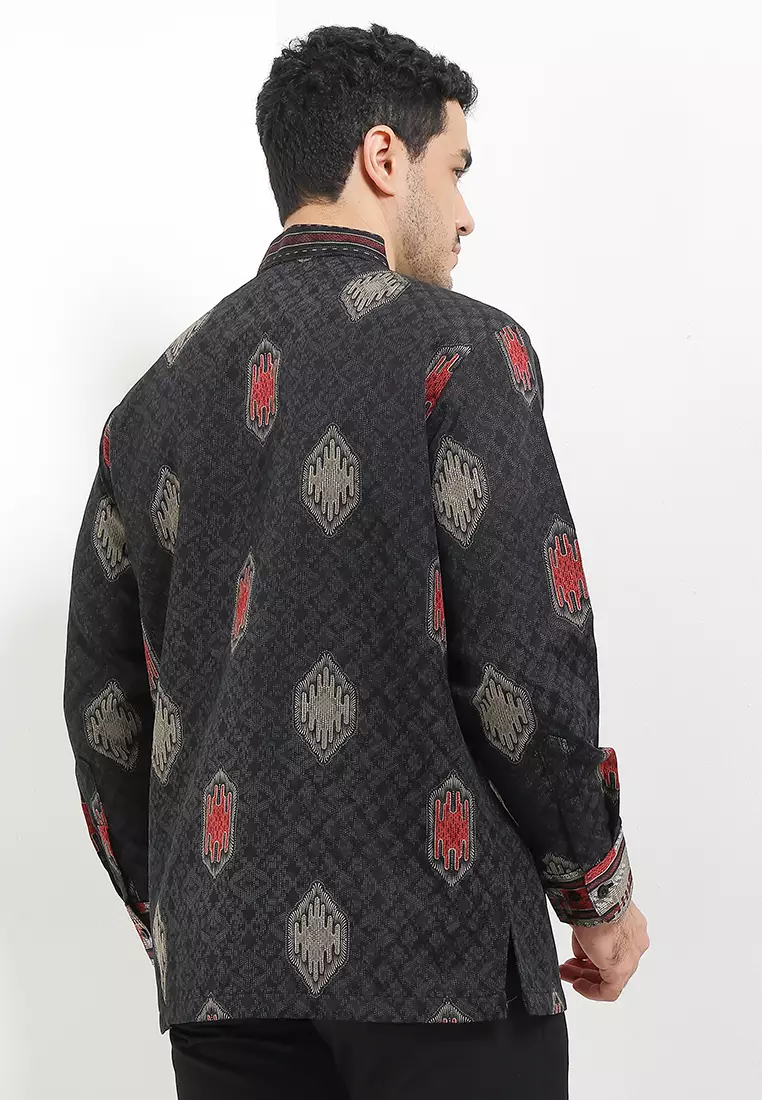 Kemeja Koko Batik Geometris 2