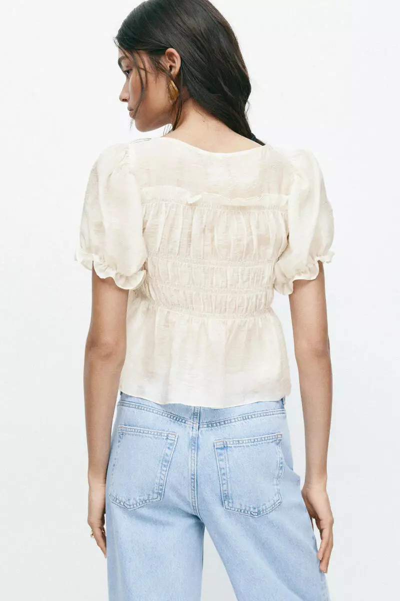 Smocked blouse