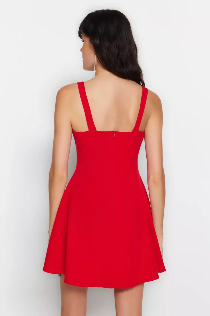 Square Neck Skater Dress