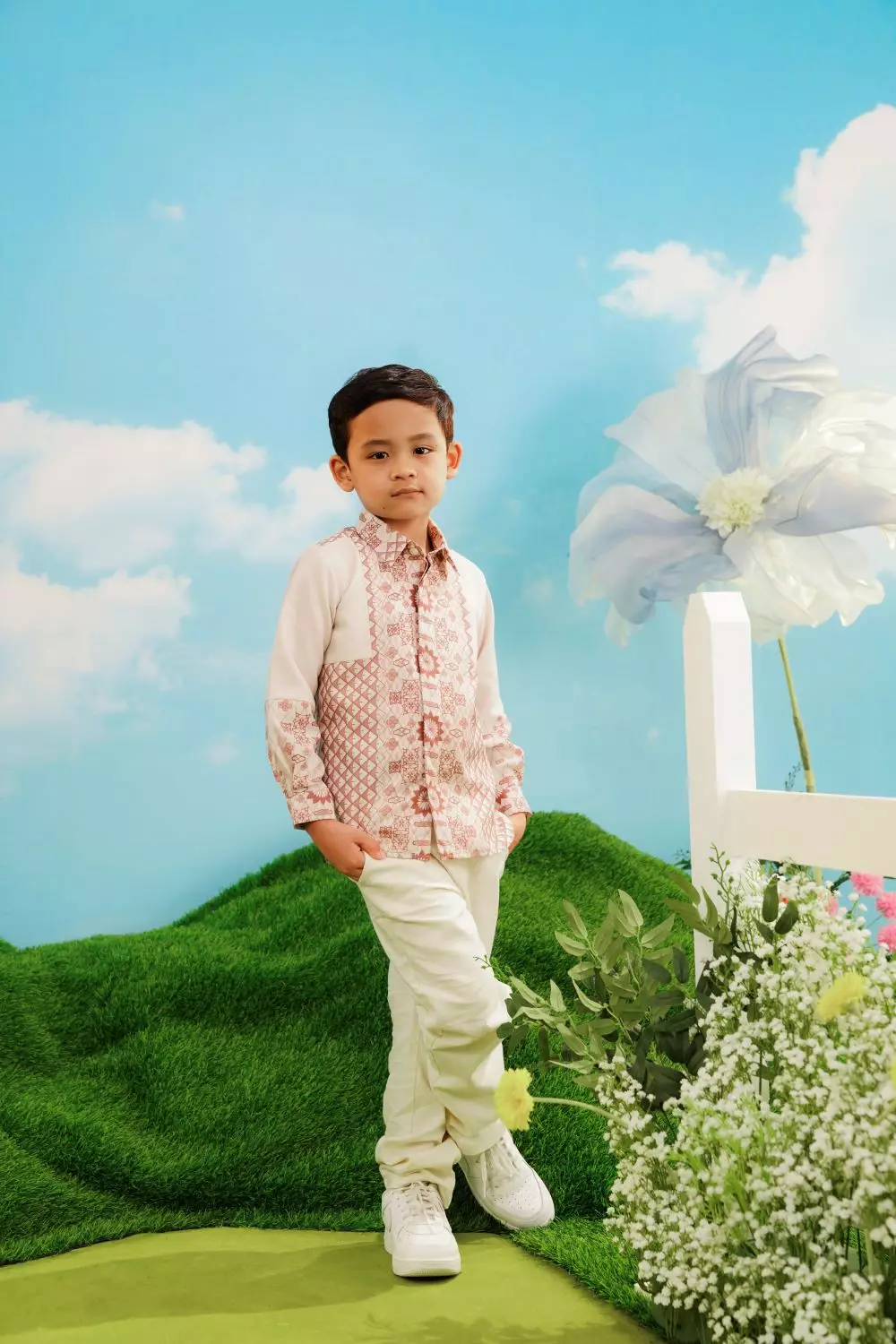 Mothercare x Benang Jarum Raya Collection - Printed Long Sleeve Top - Kemeja Anak Laki-laki