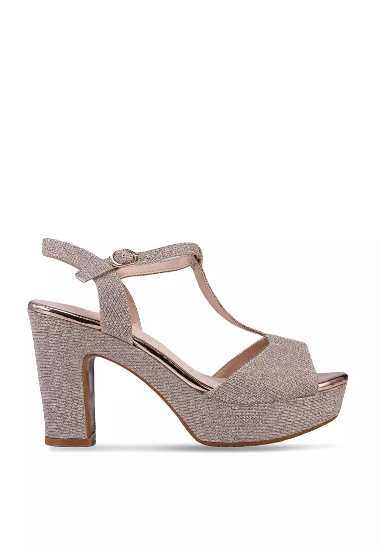 Discount on Noveni  shoes - SKU: Sparkle Platform Block Heels