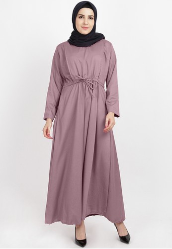 JV Hasanah purple Sabiya Cotton Dress 536A8AA056855CGS_1