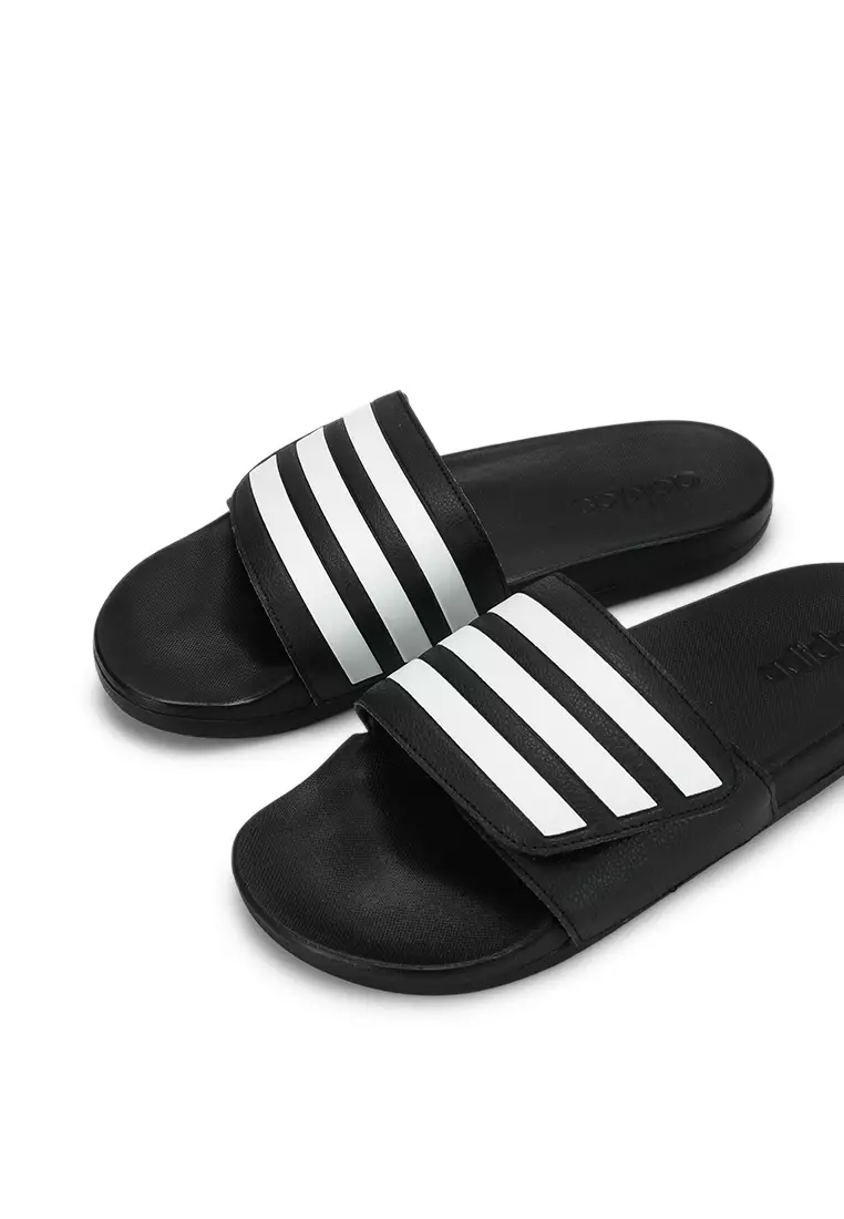 Adilette slides sales all black