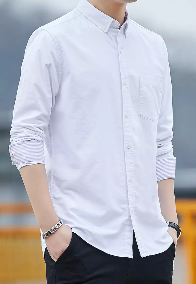 Slim Casual Long Sleeved Shirt C2001