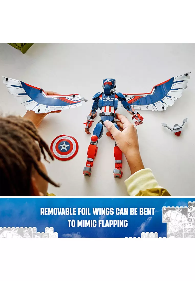 Superheroes 76296 New Captain America Construction Figure, Age 8+, Building Blocks, 2024 (359pcs)