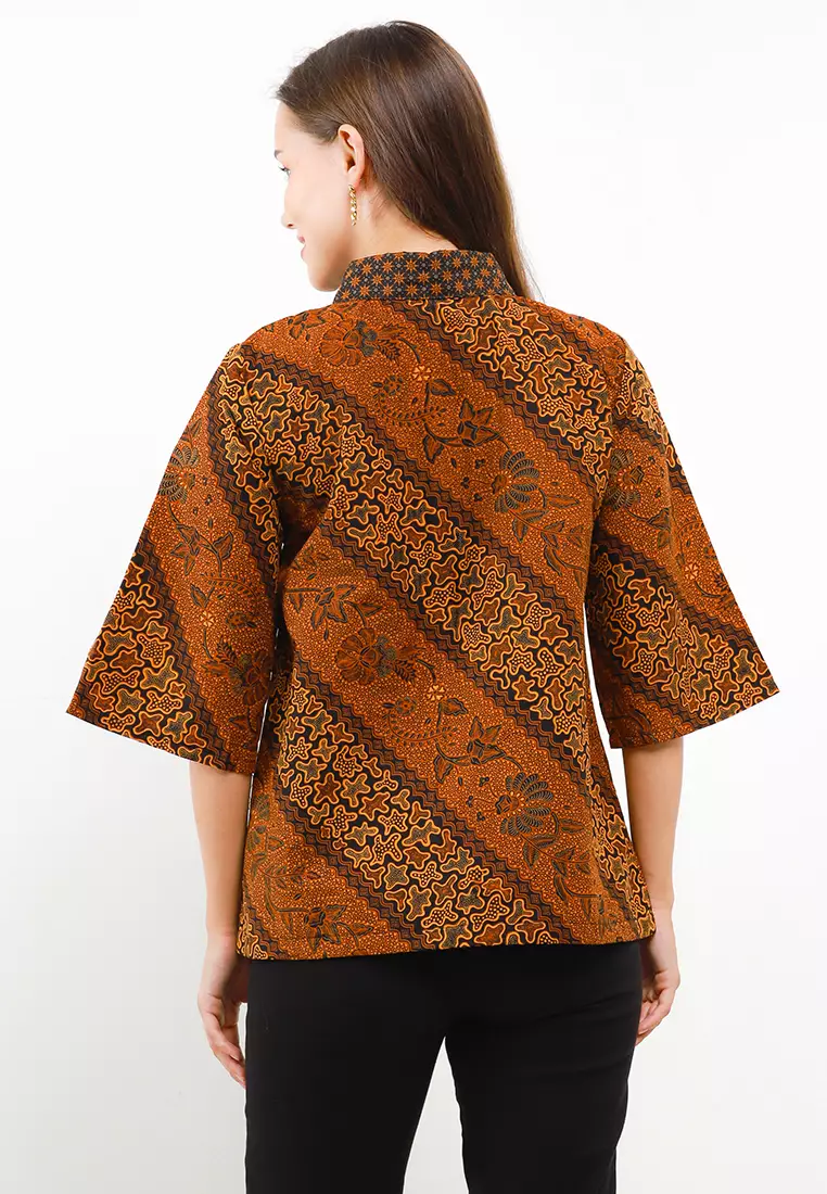 Melvee Blouse Batik Katun Wanita