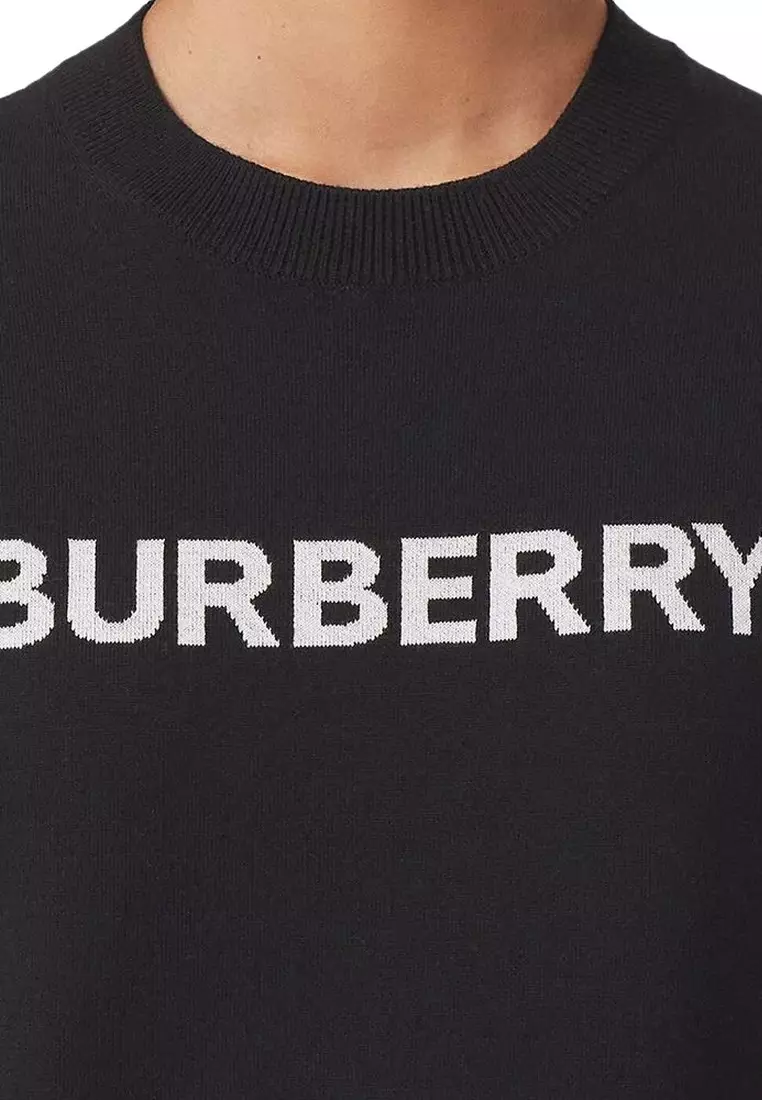 Horseferry Square Wool Blend Jacquard 針織毛衣(黑色)